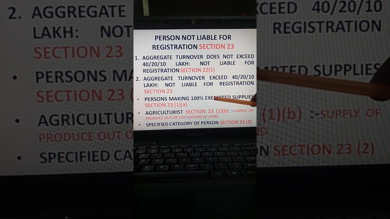 GST-1.60 PERSON NOT LIABLE FOR REGISTRATION