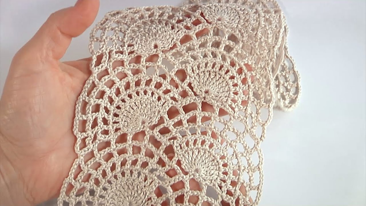 Exclusive Crochet Spiderweb Lace/Crochet Magic Tape/Step by Step Crochet Tutorial/Author's Design