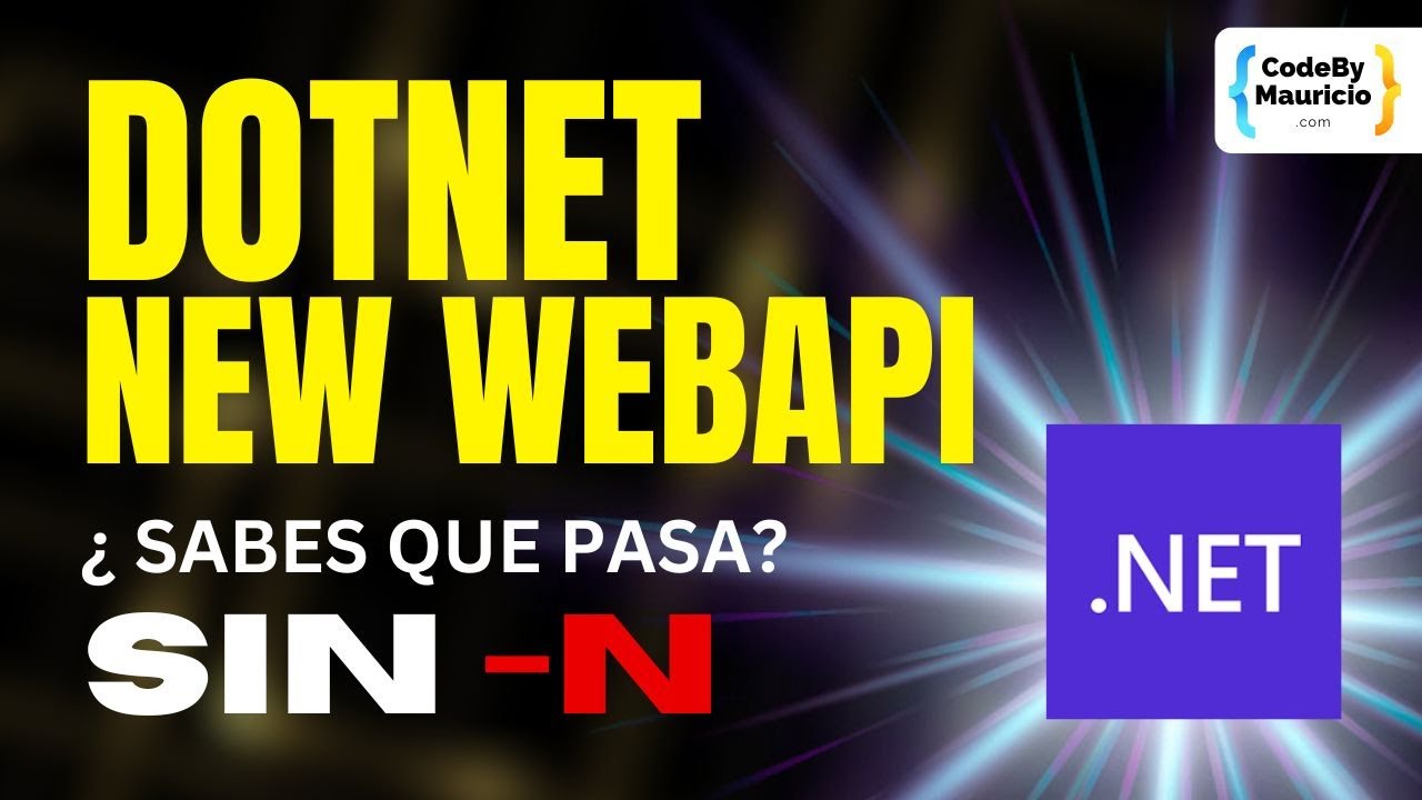 ¡Pregunta .NET! 🚨 ¿Qué pasa si olvidas -n en dotnet new webapi? 💻🔥