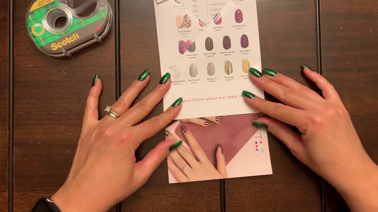 Make an envelope out of a Color Street catalog