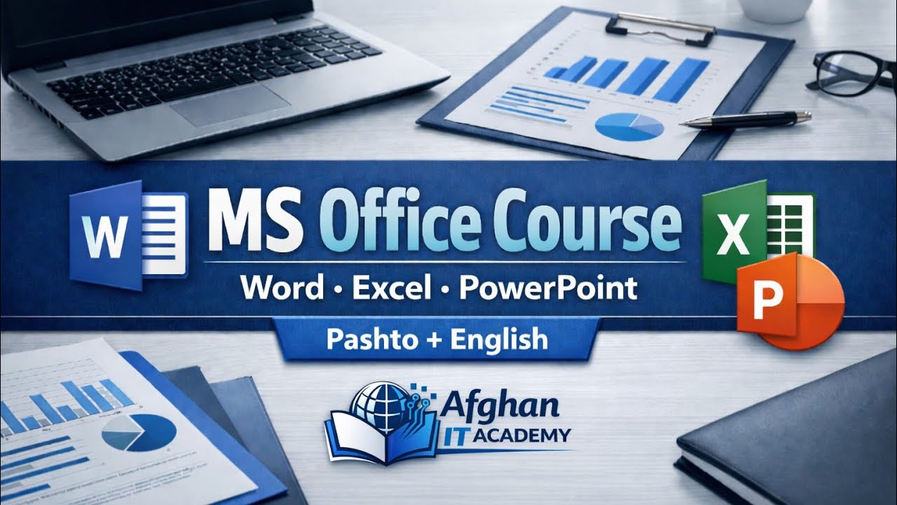 Microsoft Office Fundamentals – Complete Training in Pashto | Table Borders Lesson No 9