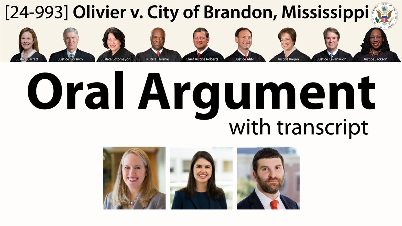 Oral Argument on preaching outside the designated protest area: Olivier v. Brandon, Mississippi
