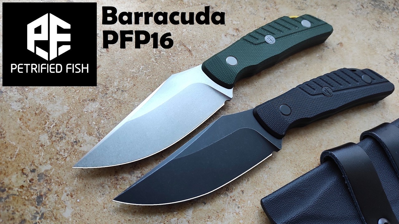✅ NEW Petrified Fish Barracuda PFP16 Fixed Blade &bull; Bohler N690 Steel &bull; NEW Product Sale 20%
