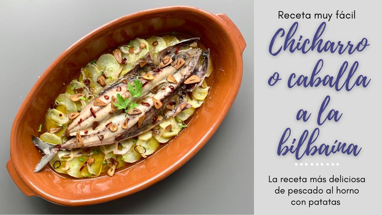 CABALLA o CHICHARRO A LA BILBAÍNA🐟 La MEJOR Receta de Pescado al Horno con Patatas🤤
