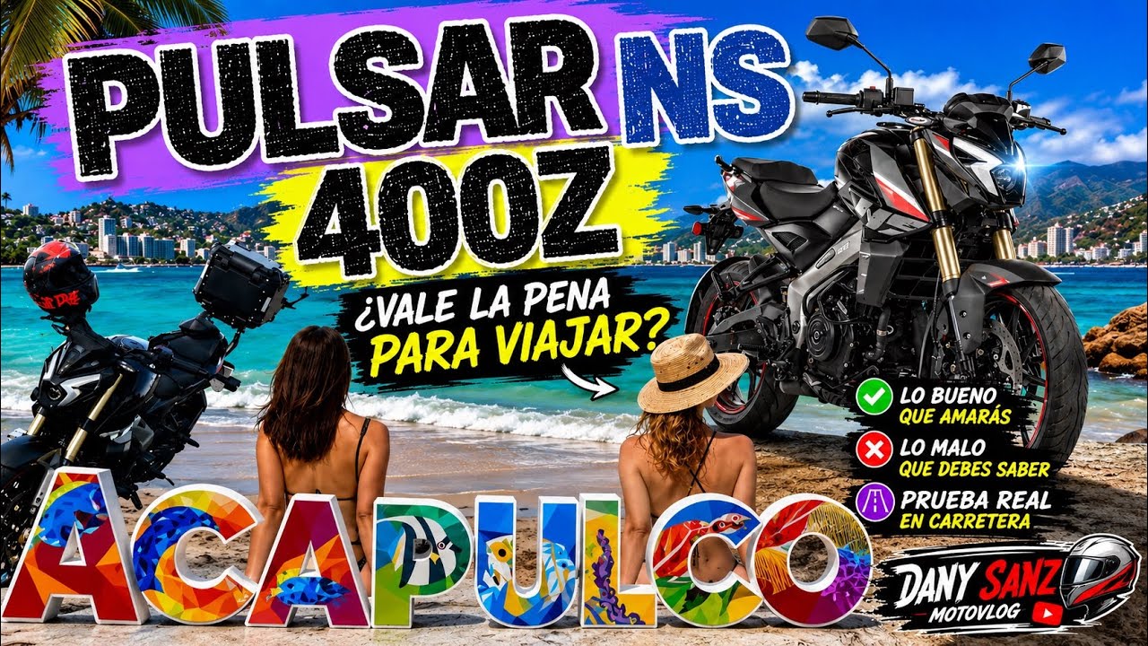 Viaje en pulsar NS 400z 😱todo un éxito el viaje😎 Acapulco 
