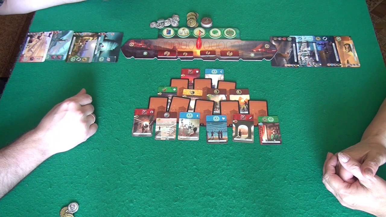 7 Wonders: Duel - играем в настольную игру
