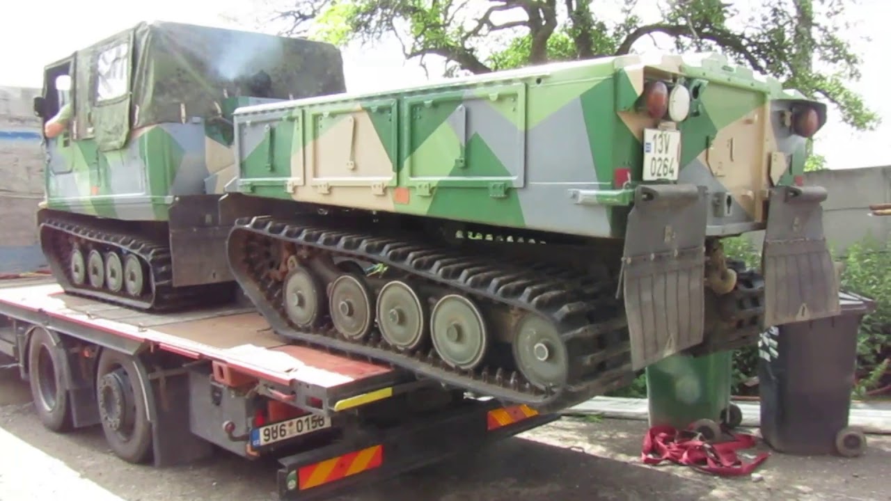 Astonishing H&auml;gglunds BV-206 jumps from a truck