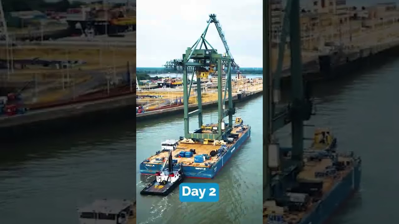 How to move an STS container crane in 3 days? 🏗⬆️➡️⬇️