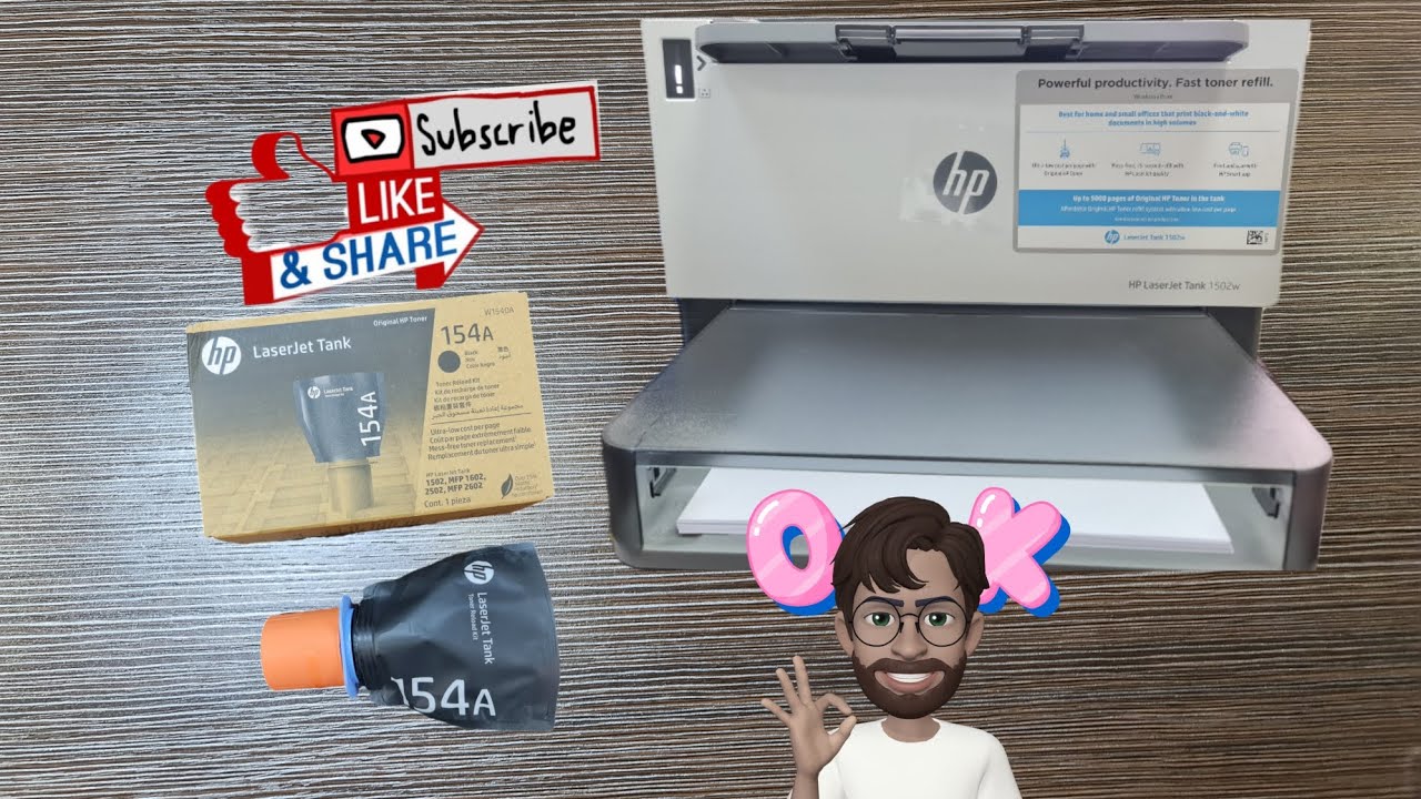 How to Refill HP Toner 154A in HP Laser Jet Tank 1502w