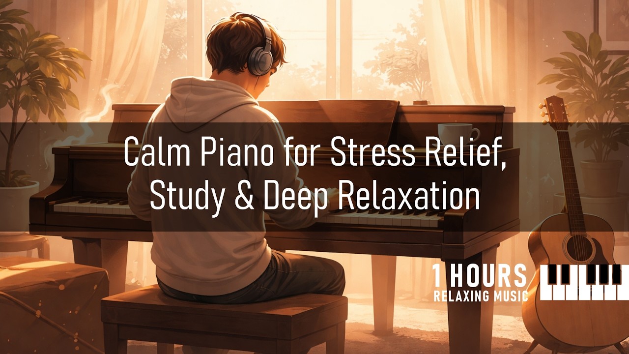 Relaxing Piano Music 🎹 | 1 Hour Calm Piano for Stress Relief, Sleep, Study & Deep Relaxation