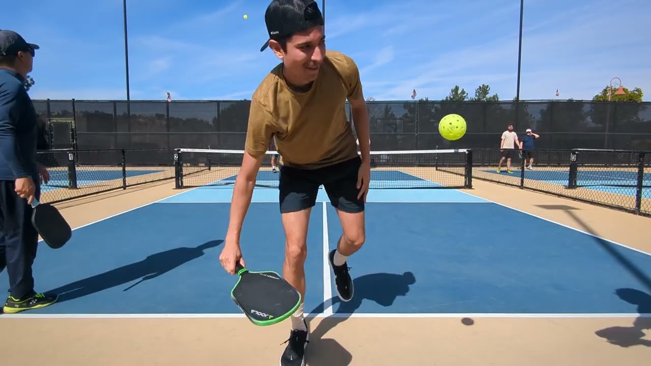Eric, Sebastian vs Katrina, Miguel 2.14.26 #pickleball Set 1 at Vellano Park, Chino Hills, CA