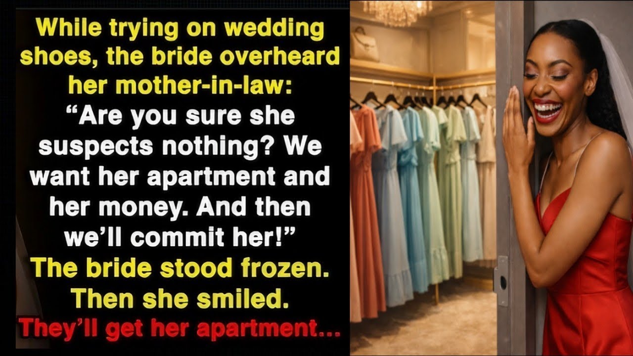While she was choosing shoes for her wedding dress, the bride suddenly heard a familiar voice...