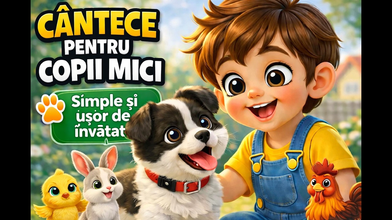 Cântece pentru copii mici 🐶 | Colaj cu animale | Melodii simple și ușor de învățat
