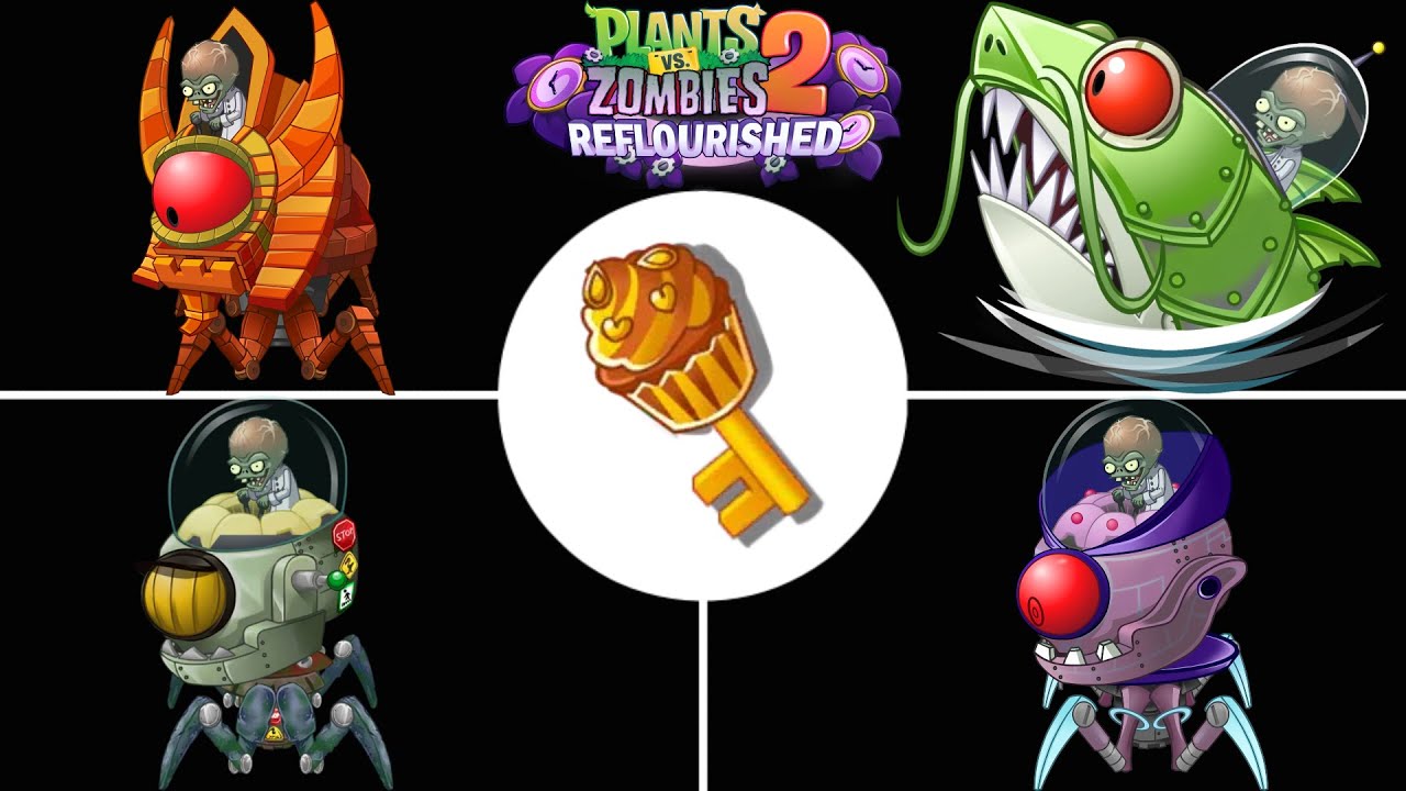 Plants vs Zombies 2: Reflourished – All 1.4.1 Boss Fights (No Mowers Used) (New + Reworked)