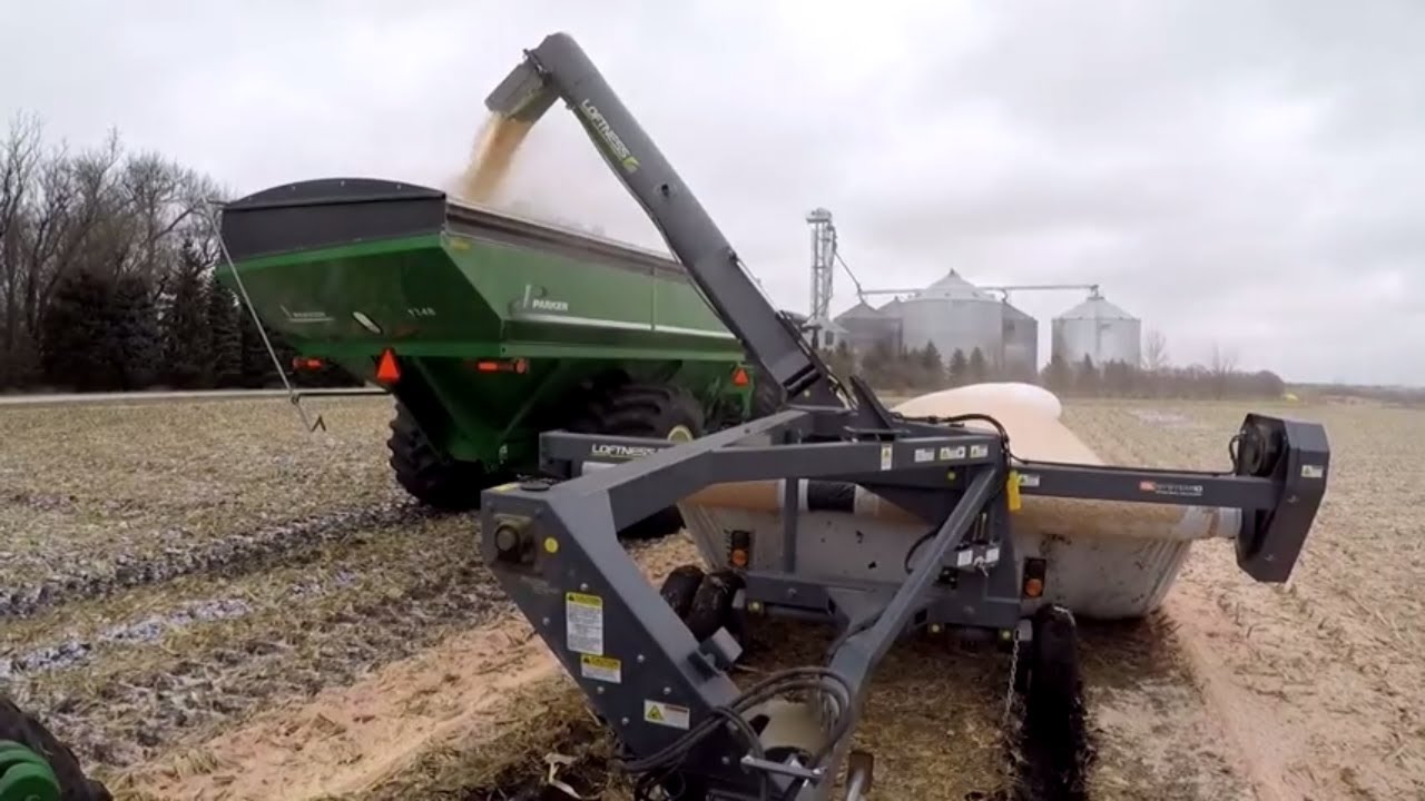 Unloading the Grain Bags/Shenanigan stunt