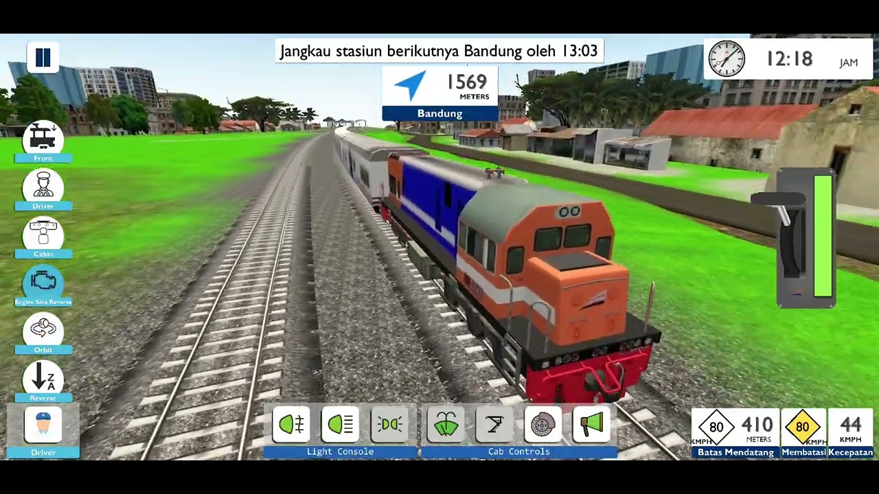Indonesian Train Simulator CC 205 With Bima Coach From Yogyakarta To Bandung