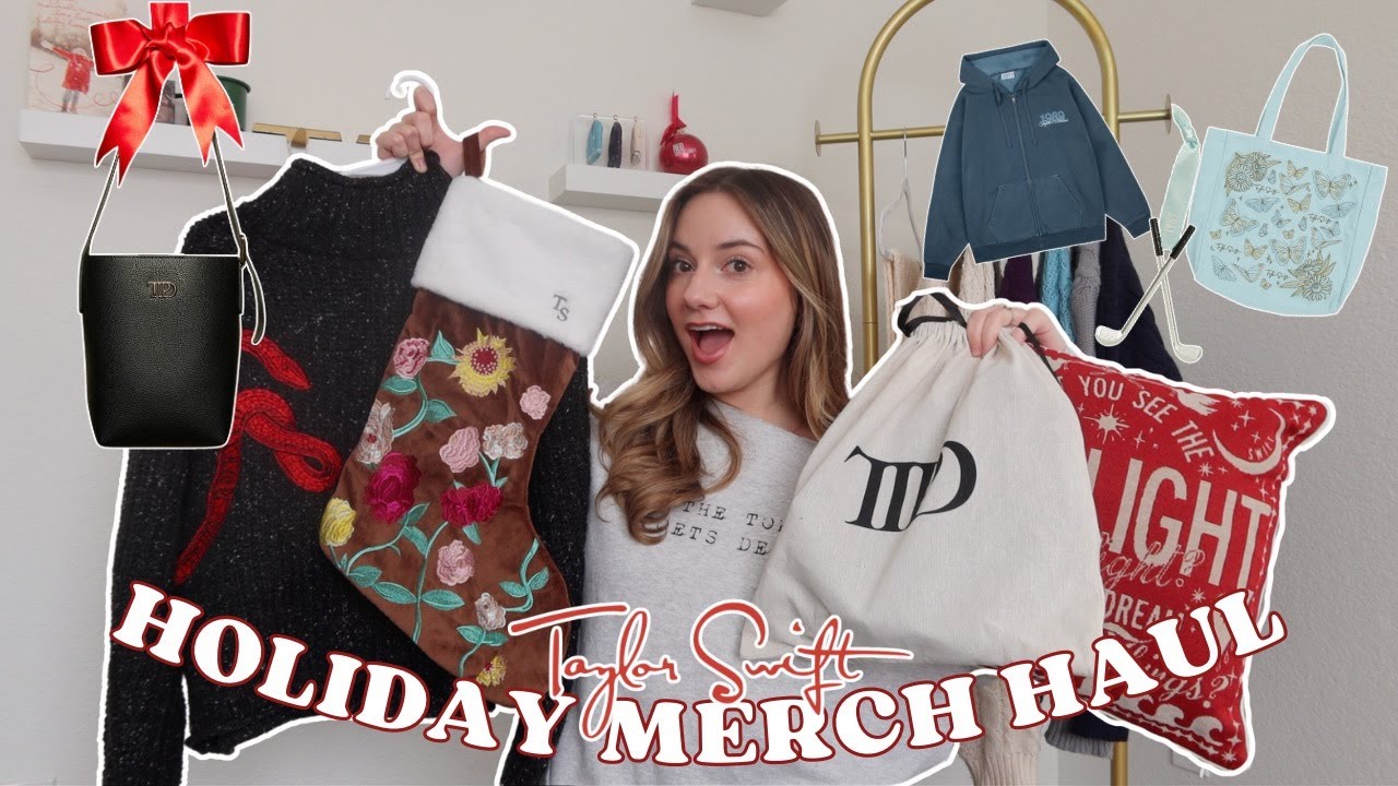 *HUGE* TAYLOR SWIFT HOLIDAY MERCH HAUL || alecksis victoria