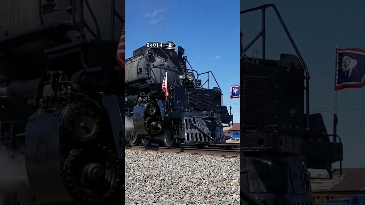 #BigBoy #4014 WHEEL SLIP and #844 #steam #train #unionpacific #spike150 #wheelslip #shorts