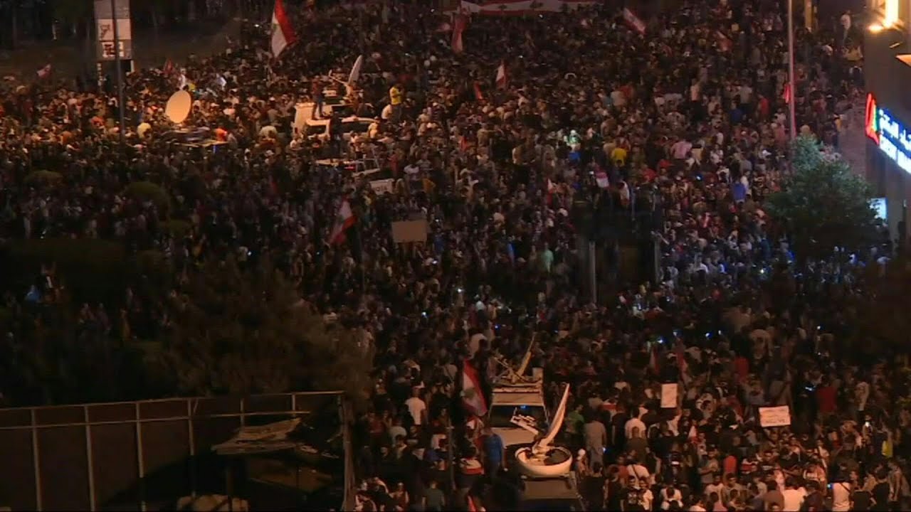 Protesters rally in Lebanese capital for third night | AFP