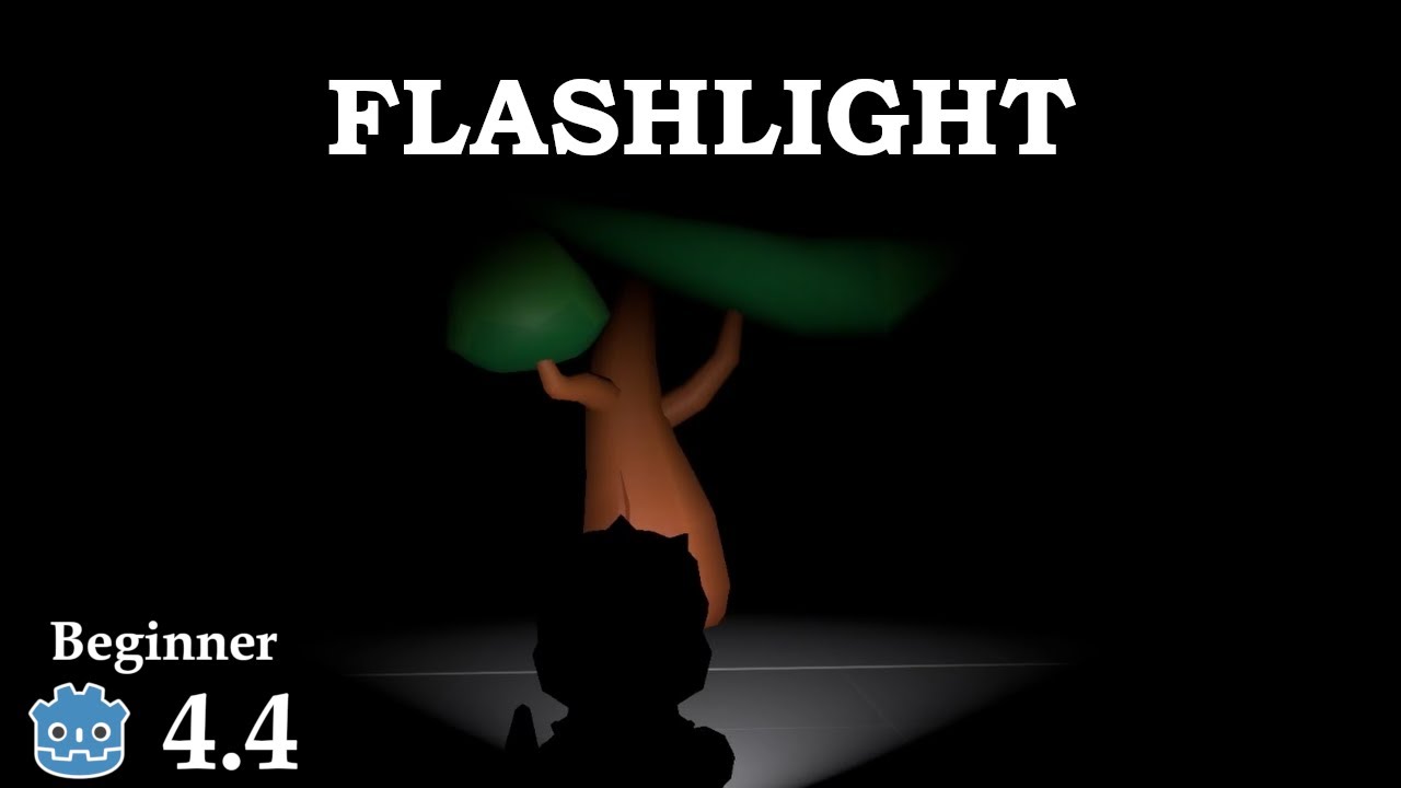 How create a flashlight and turn it on/off- Learn Godot 4 3D - no talking