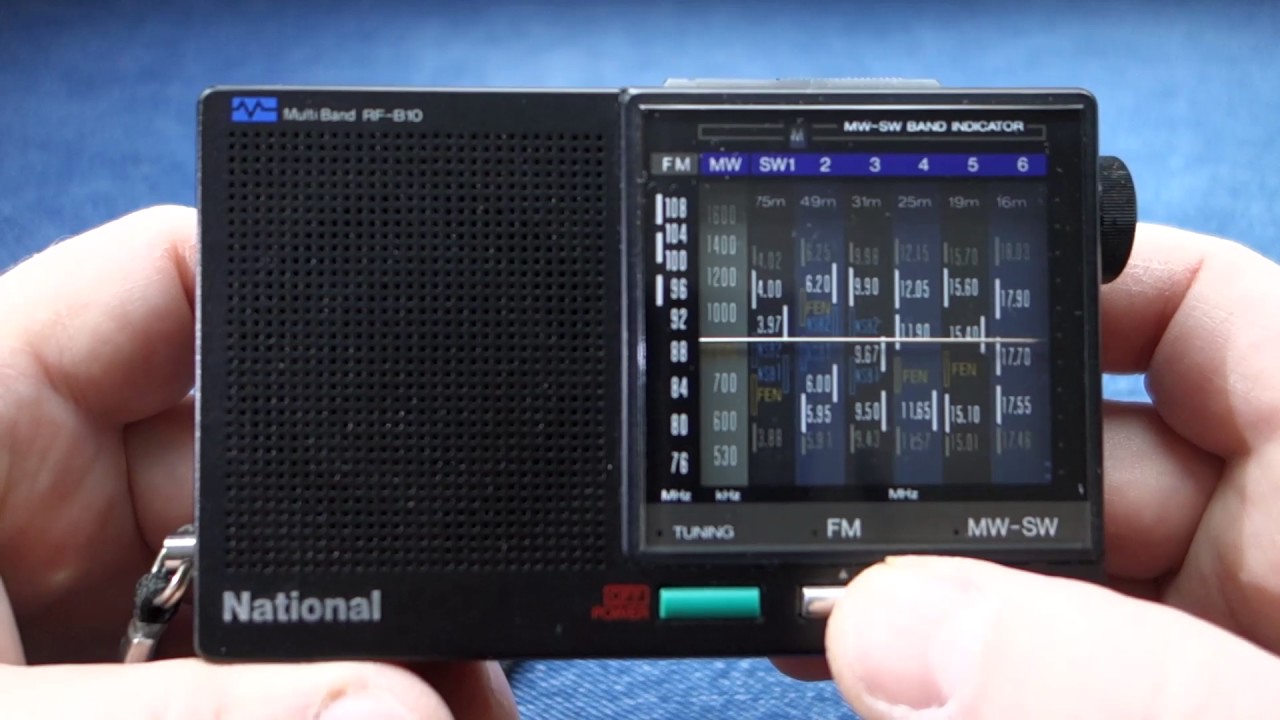 Panasonic & National RF B10 Multi Band pocket receivers.. FM test..