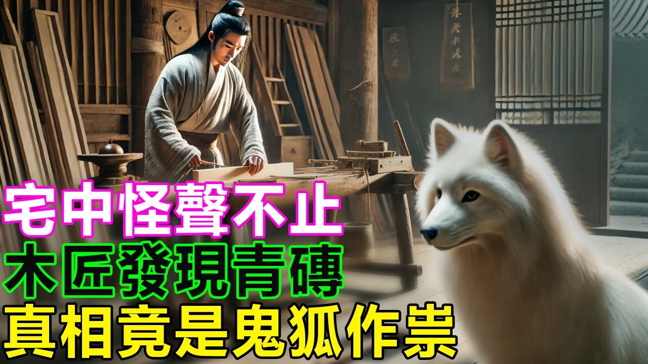 民間故事：宅中怪聲不止，木匠發現青磚，真相竟是鬼狐作祟