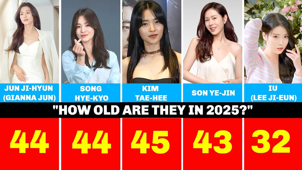 Who&rsquo;s the Oldest? Korean Actress Age Reveal!