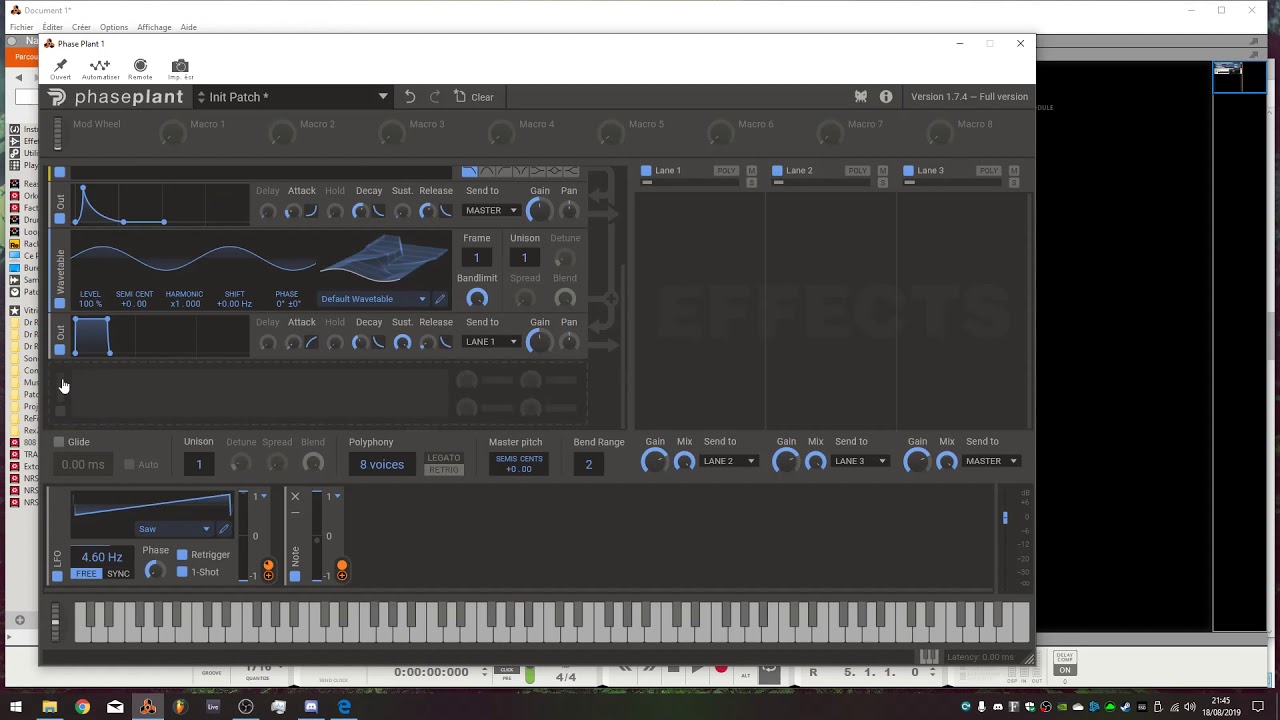 Phase Plant de kilohearts (Modulair Wavetable Synthetiser vst, fr tuto)