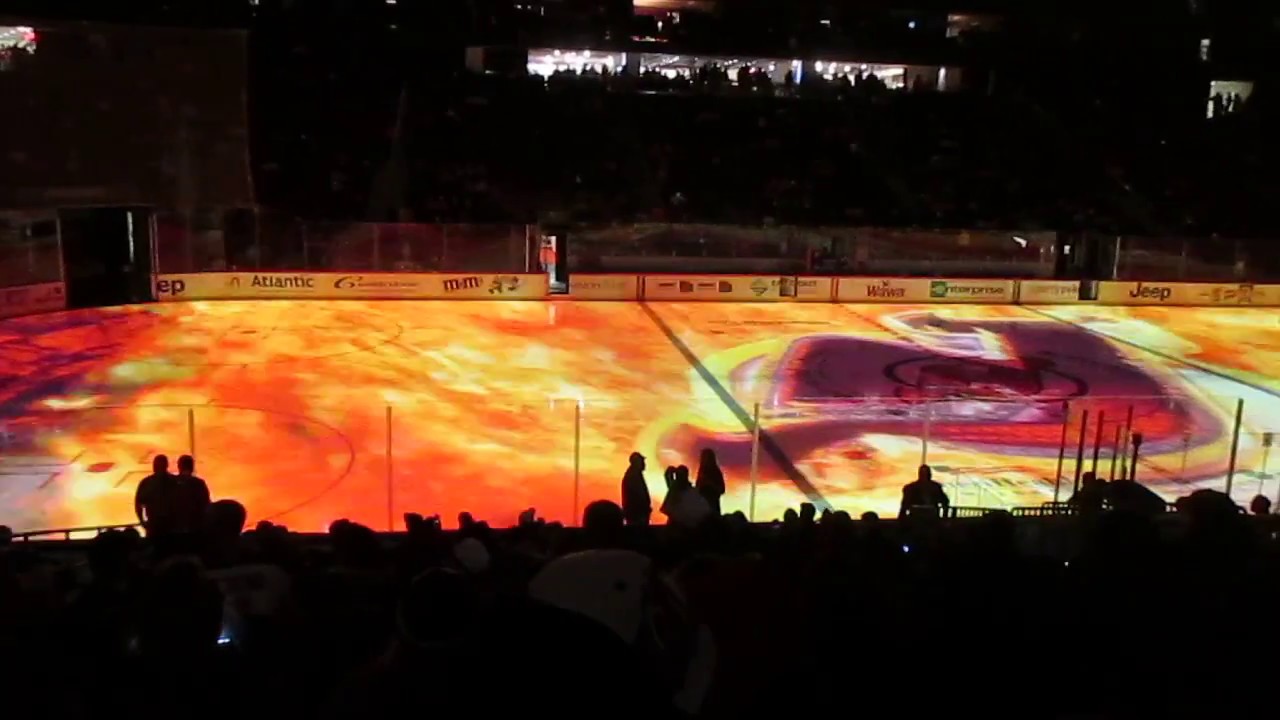 New Jersey Devils Hockey Game Light Show- 11-23-16