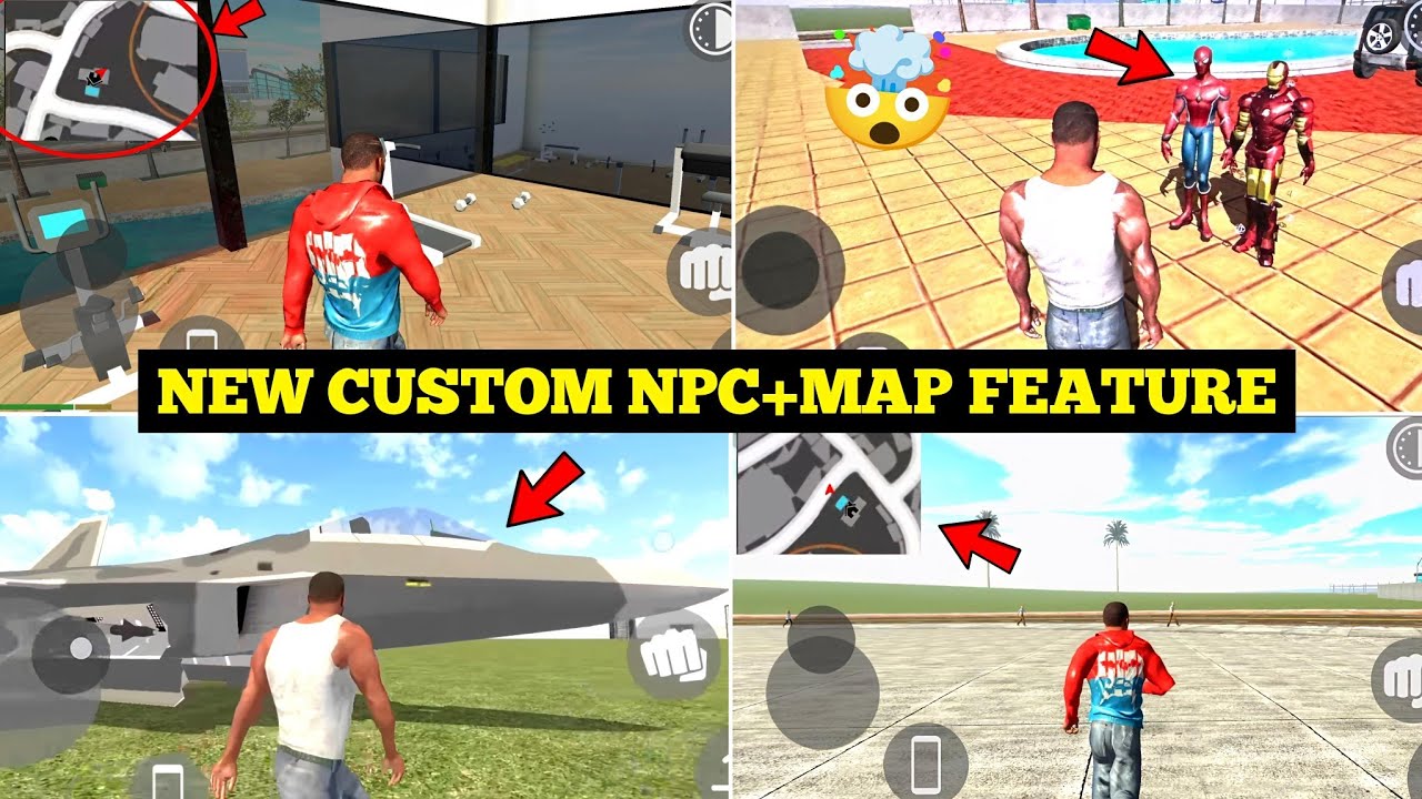 Custom Npc Feature Cheat Code in Indian Bike Driving 3D 🤯🔥| New Mini Map Chest code  | Harsh in Game