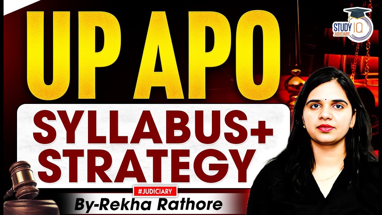 UP APO exam date out | Syllabus and strategy by Rekha Ma&rsquo;am | How to prepare for UP APO