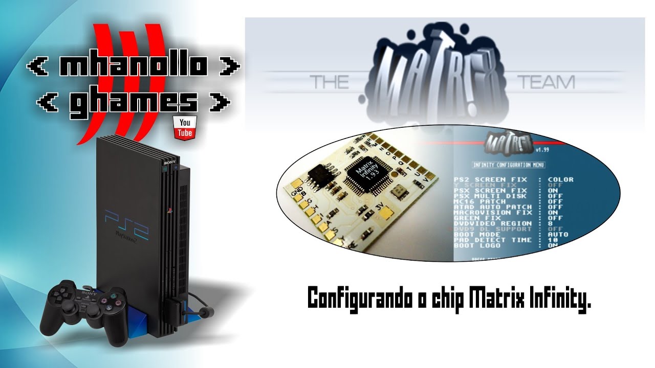 Playstation 2: Configurando o chip Matrix Infinity.
