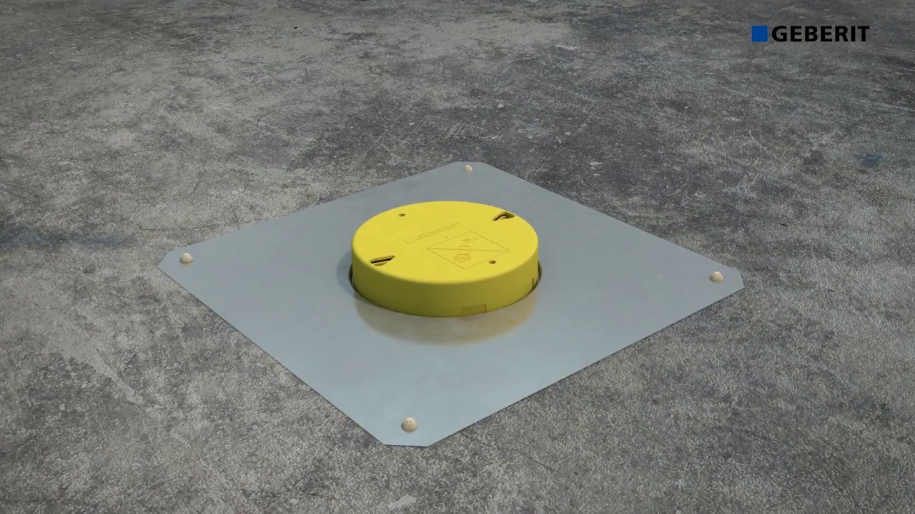 Geberit Pluvia Fastening Flange Solid Roof - Installation