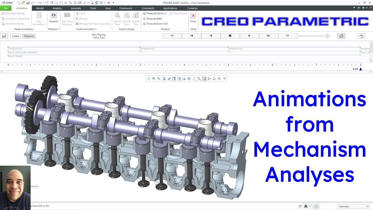 Creo Parametric - Design Animation Option (DAO) | Animations from Mechanism Analyses