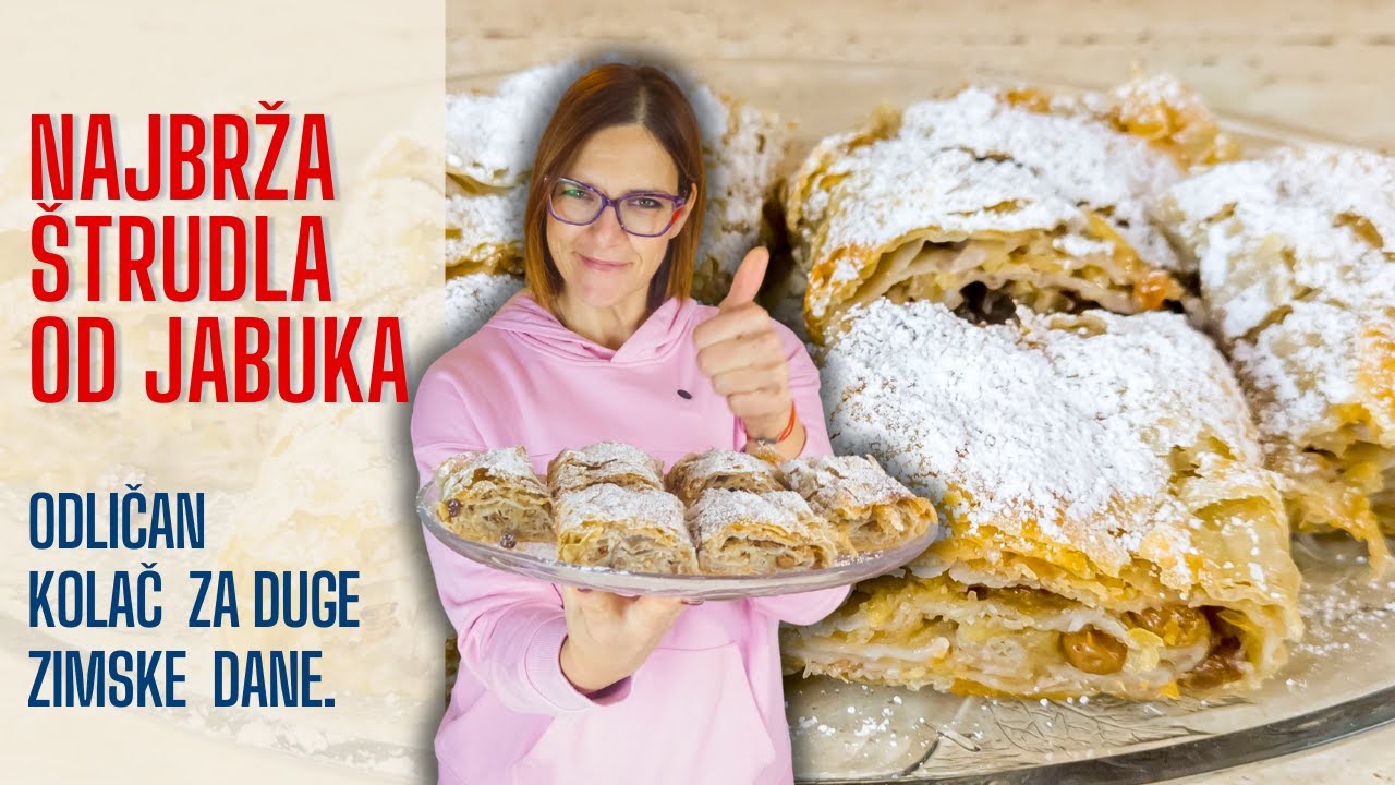 Najbrža štrudla od jabuka: Bez razvlačenja kora i čekanja! RECEPT