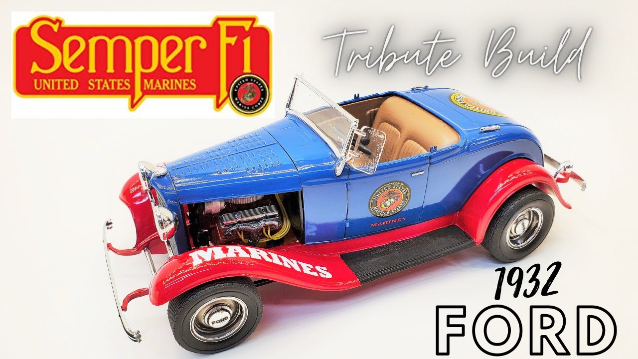 1932 Ford Marine Corps Tribute Build 1:25 Scale Monogram
