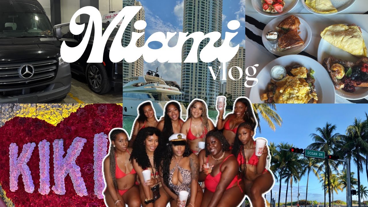 Miami Girls Trip Vlog 2025 🛥️ | Kiki on the River, Yacht Day, & Must-Try Eats