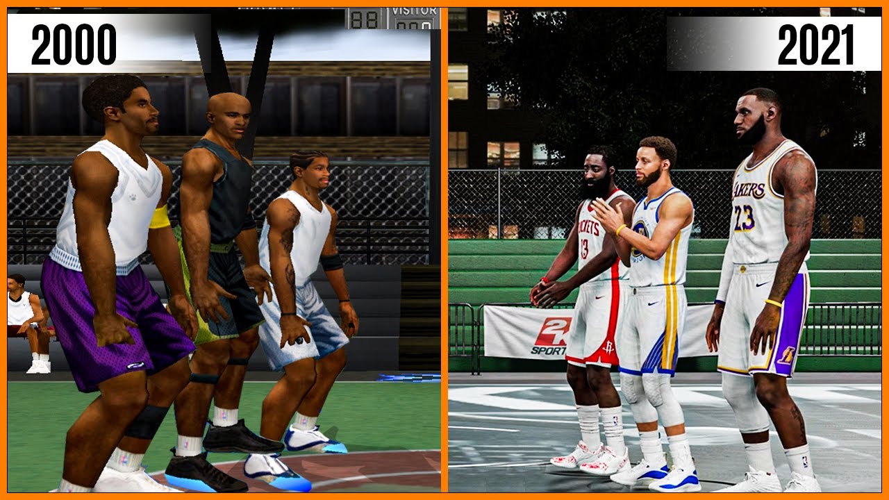 NBA 2K STREET BLACKTOP EVOLUTION [NBA 2K1 - NBA 2K21]