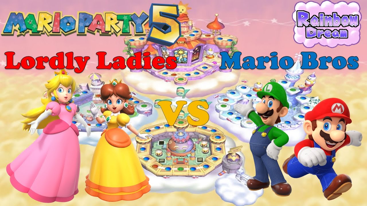 Mario Party 5 - Peach & Daisy vs Mario & Luigi - Rainbow Dream
