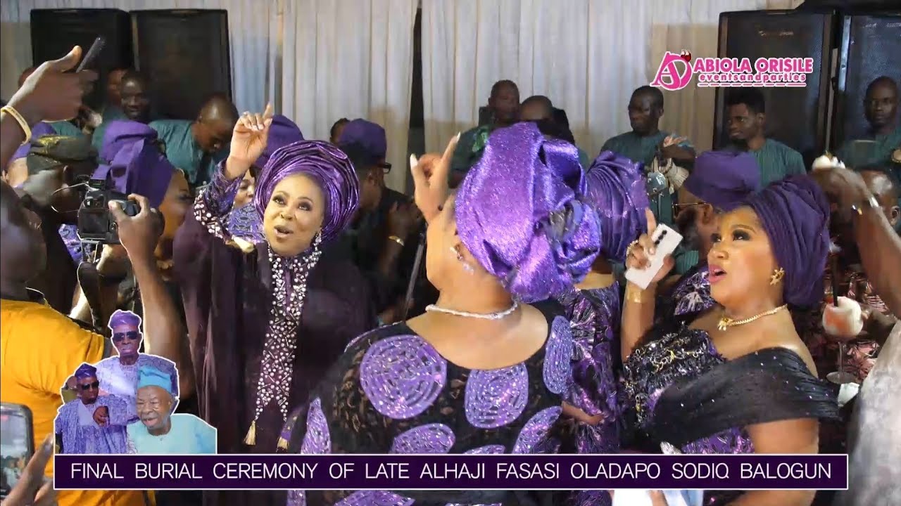 HOW K1 THRILL Otunba SHADE ADESOYE, OLORI SEKINAT ELEGUSHI & THEIR FRIENDS @ SAI'S FATHER'S BURIAL.