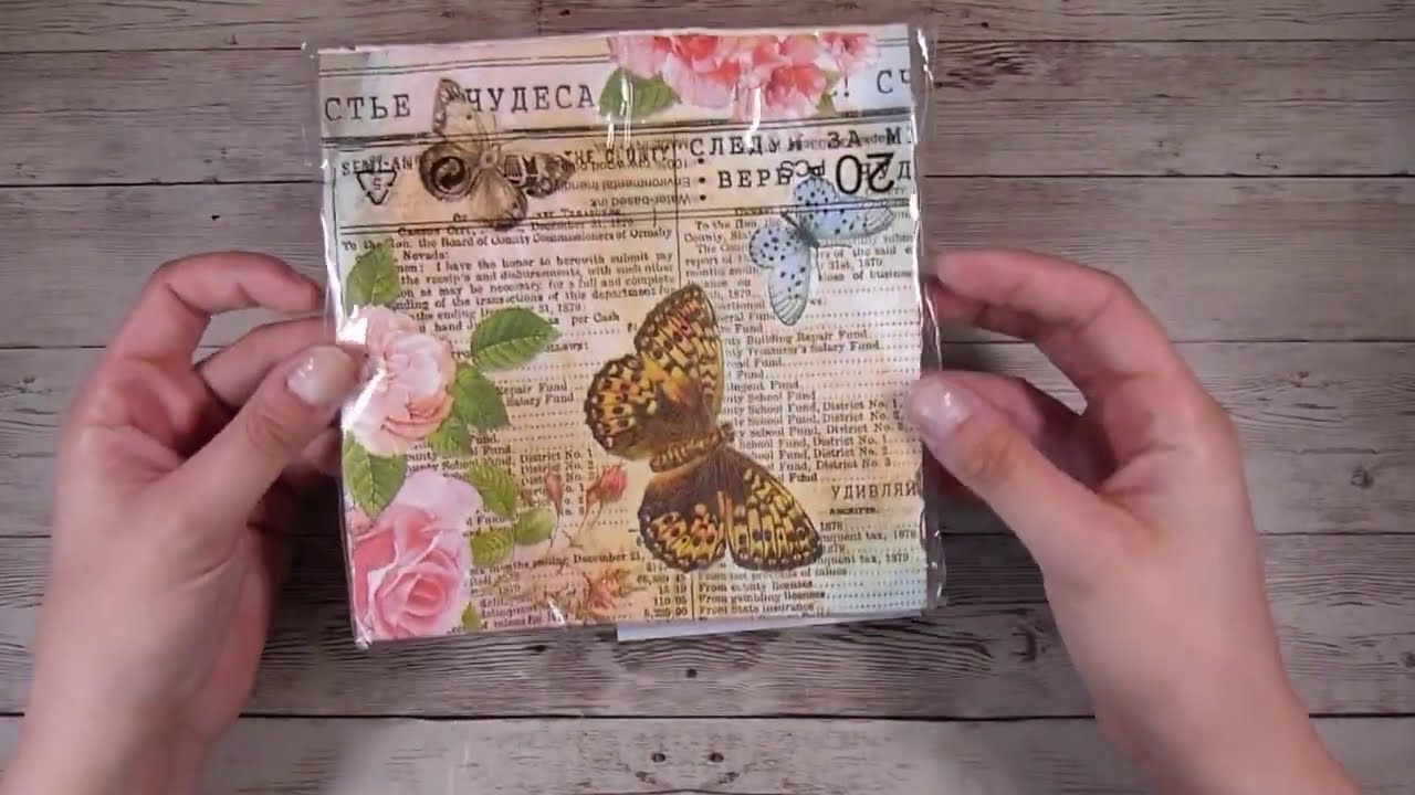Paper Napkin Card Making Technique - Simple Card Making