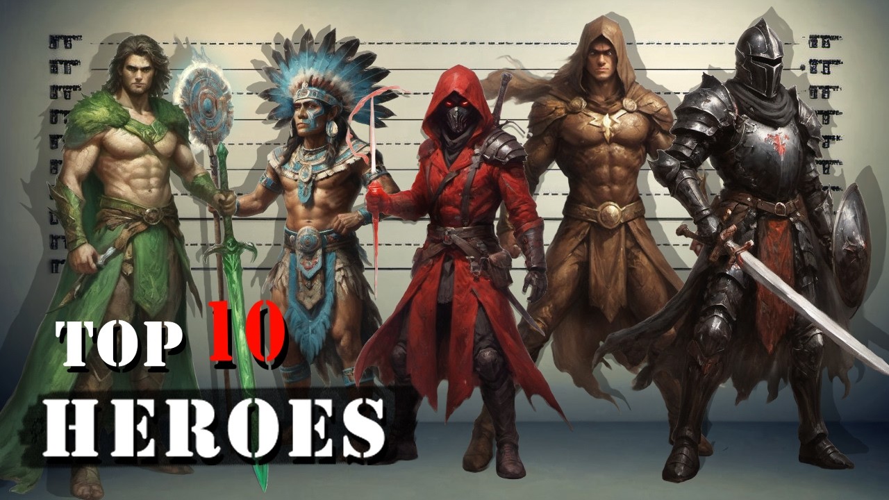 Top 10 HEROES in Mythology!