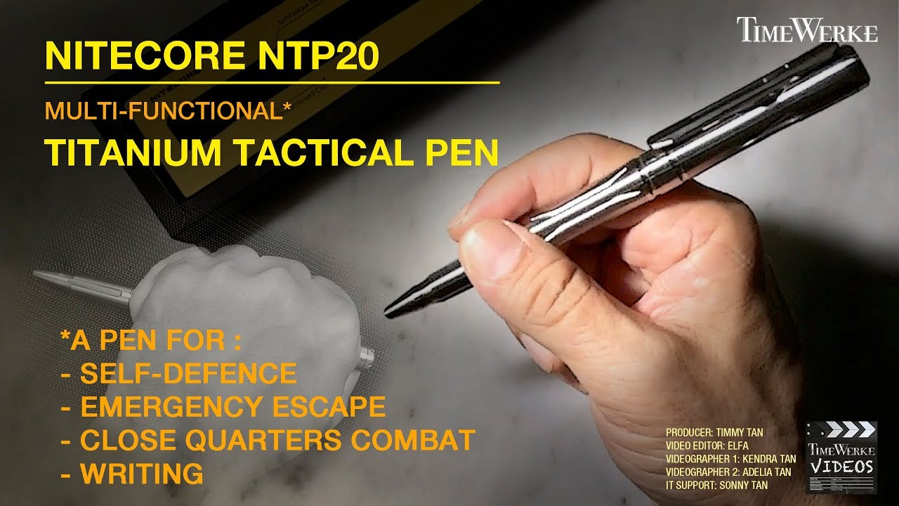 Nitecore NTP20 Titanium Tactical Pen – the “concealed carry” instrument