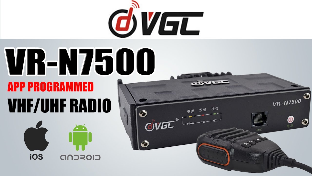 Двухдиапазонная мобильная радиостанция VERO VR-N7500 с управлением через приложение