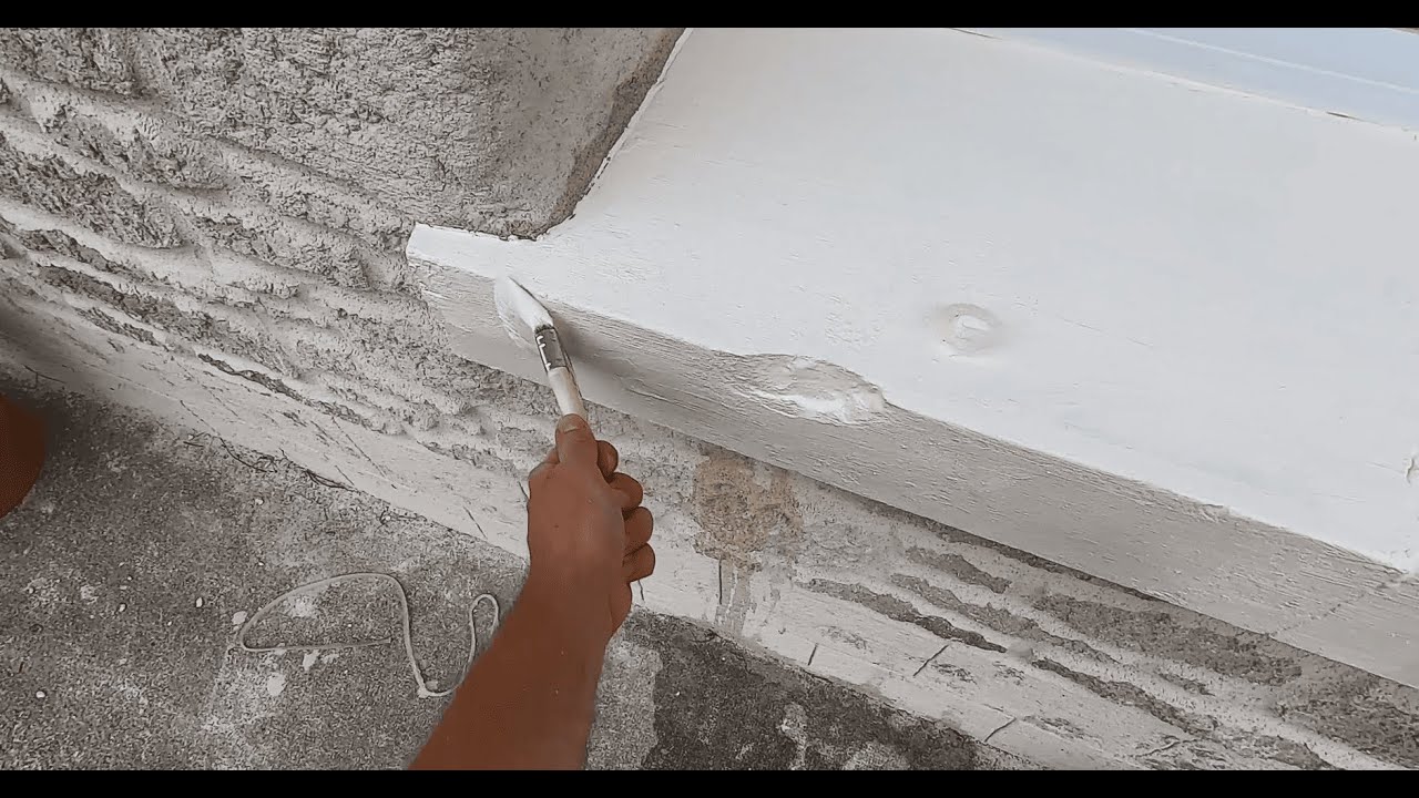 RÉNOVATION - PEINTURE APPUIS de FENÊTRE EXTÉRIEURE - WINDOWS SILLS painting