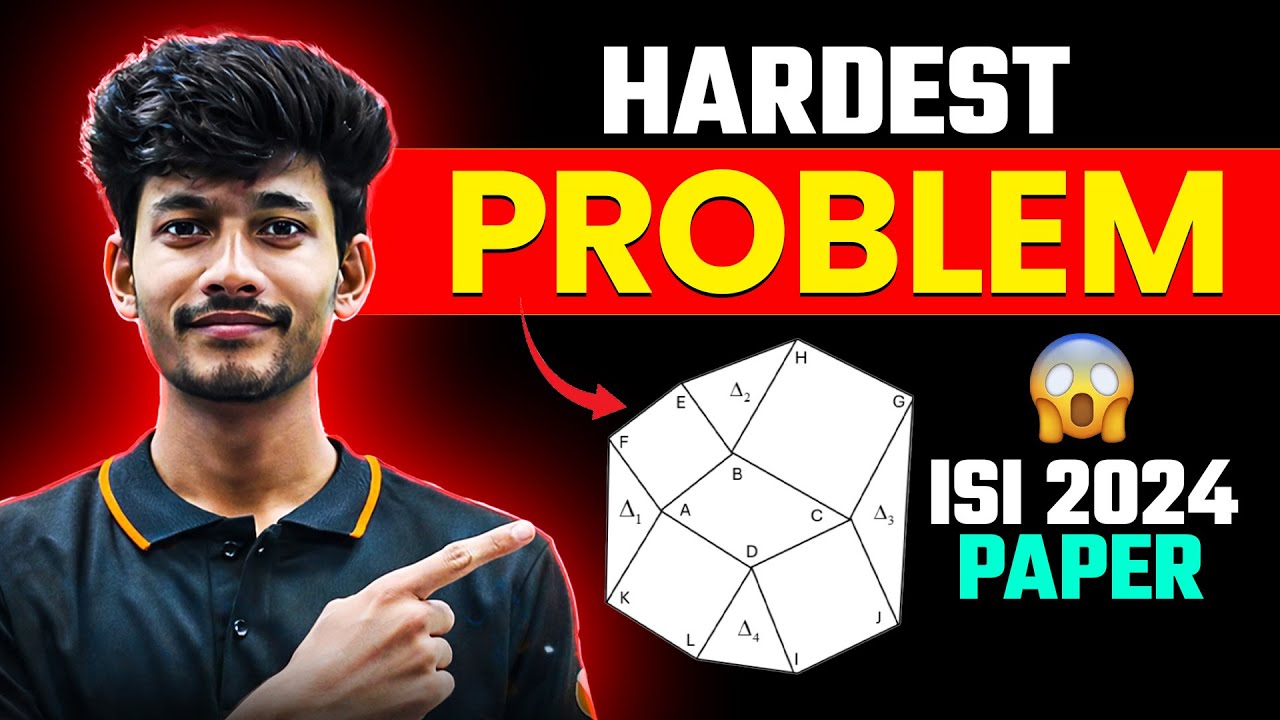 Hardest Problem Asked in ISI 2024 Entrance Exam  | Sumit Sir | VOS