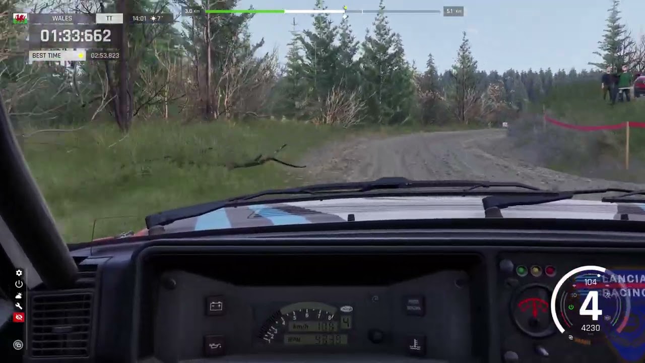 Assetto Corsa Rally Hafren South - Lancia Delta Integrale Afon Bidno 02:53.700