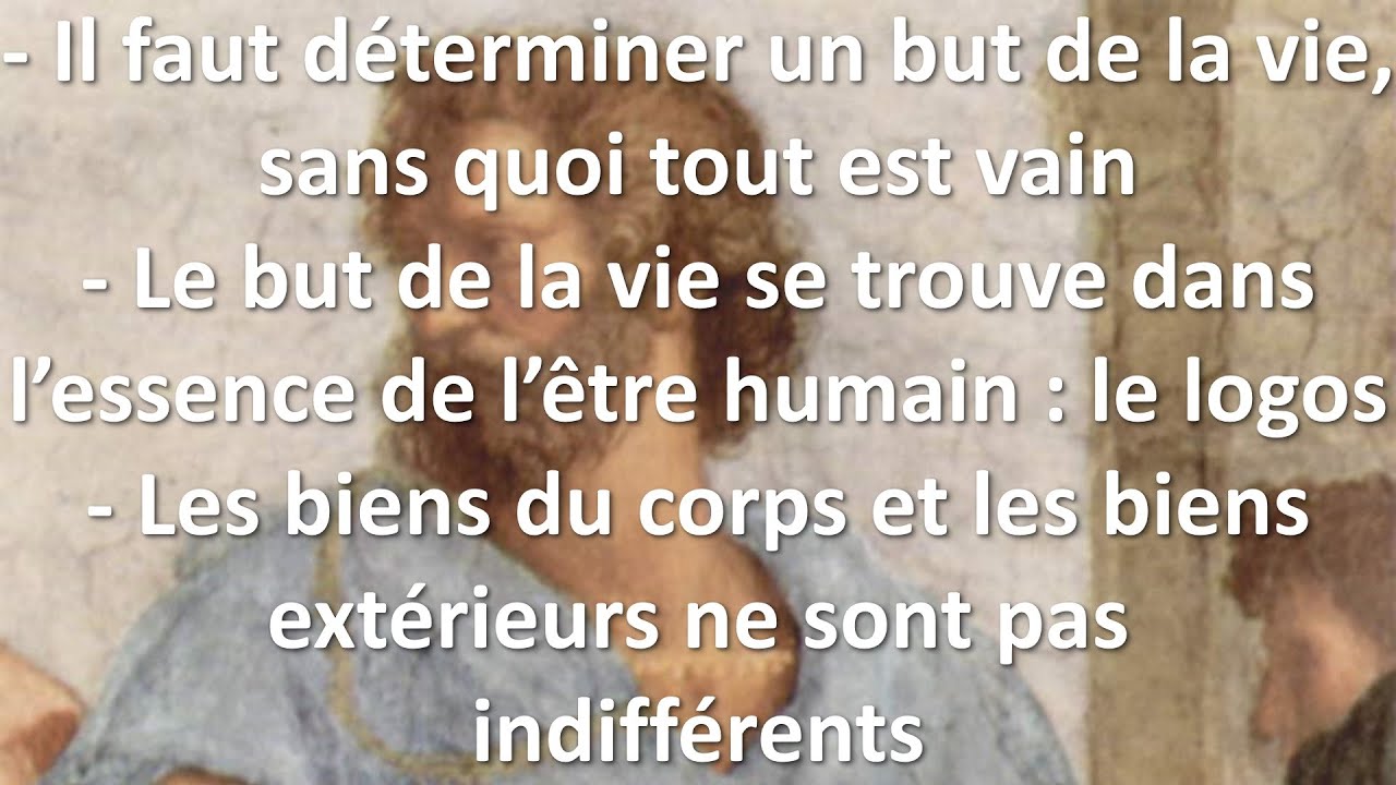 ARISTOTE - But de la vie et bonheur selon l'Ethique à Nicomaque d'Aristote (2/2)