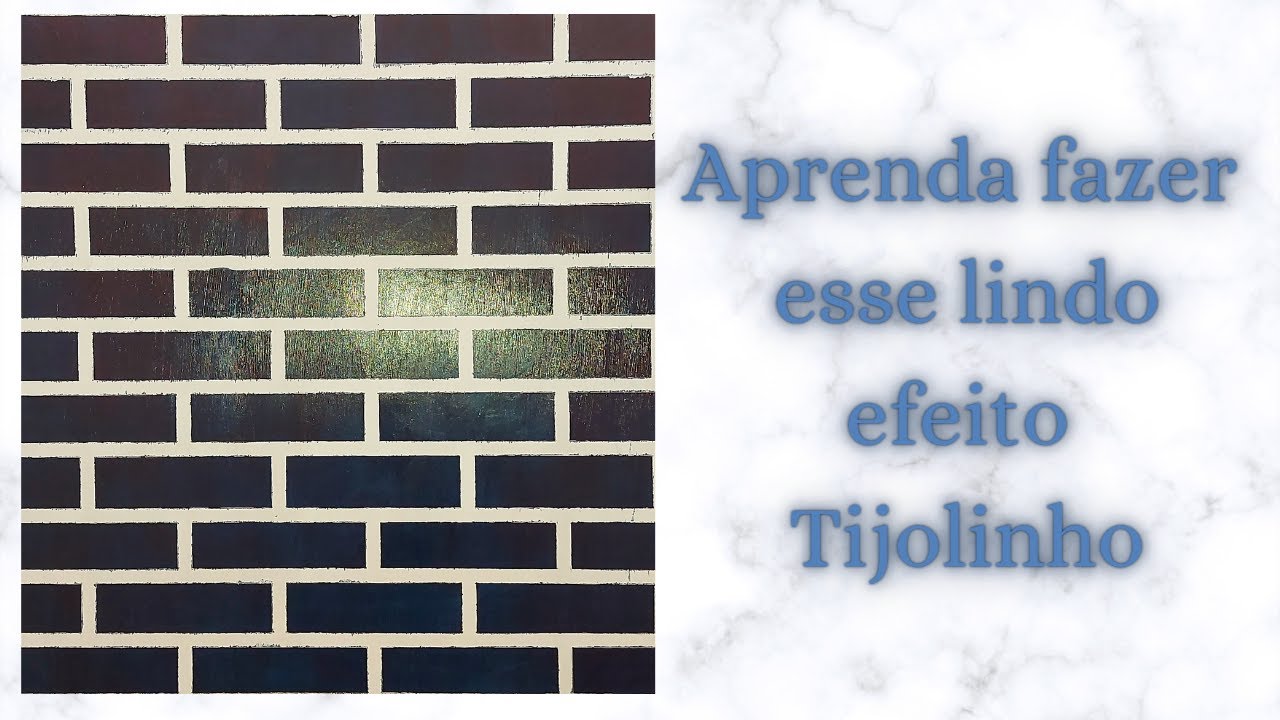 #Como fazer efeito tijolinho# com Tinta e Fita e Crepe