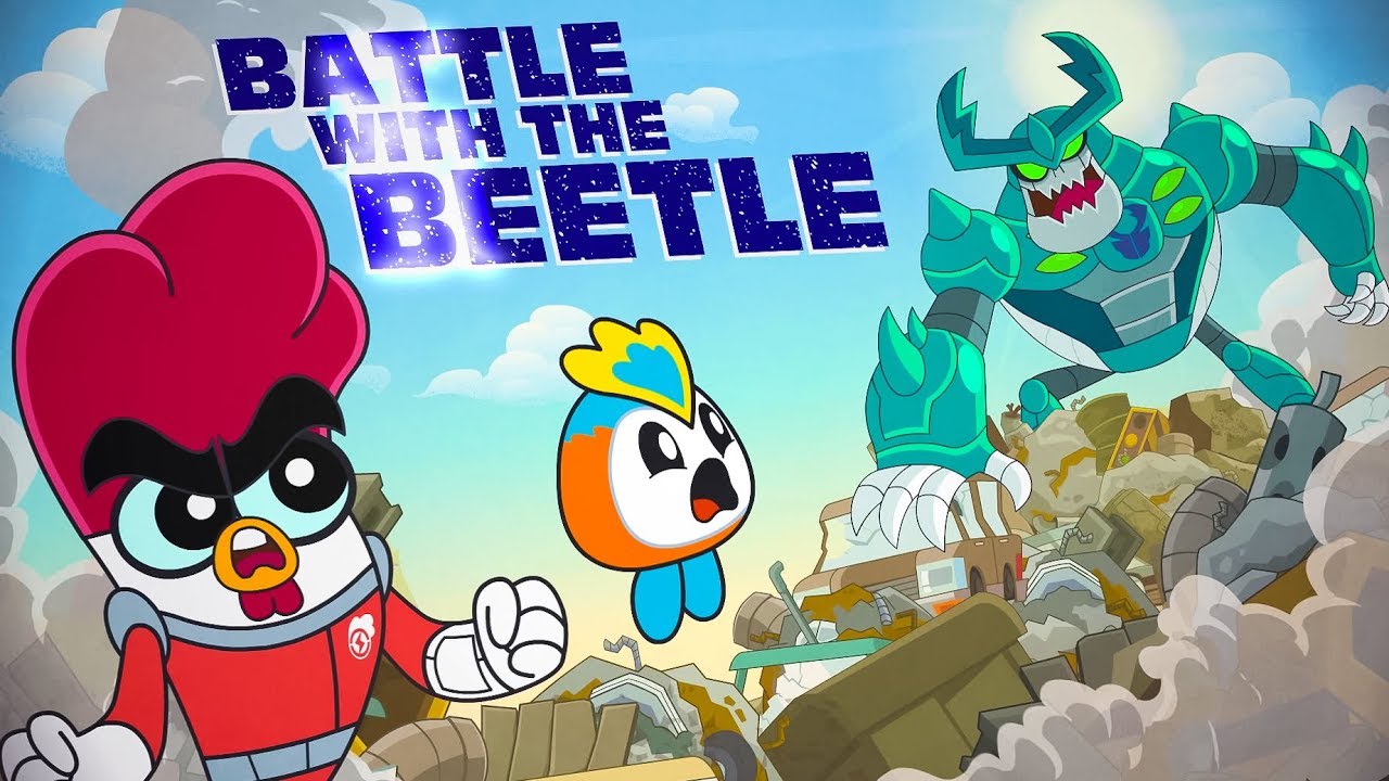 Chuck Chicken Power Up Special Edition Episode 19 - Battle with the Beetle - Cartoon Show